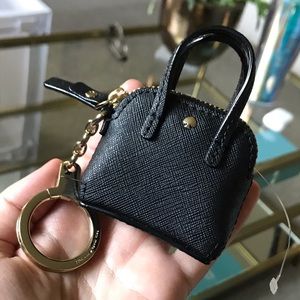 NWOT Kate Spade Mini Maise black bag keychain